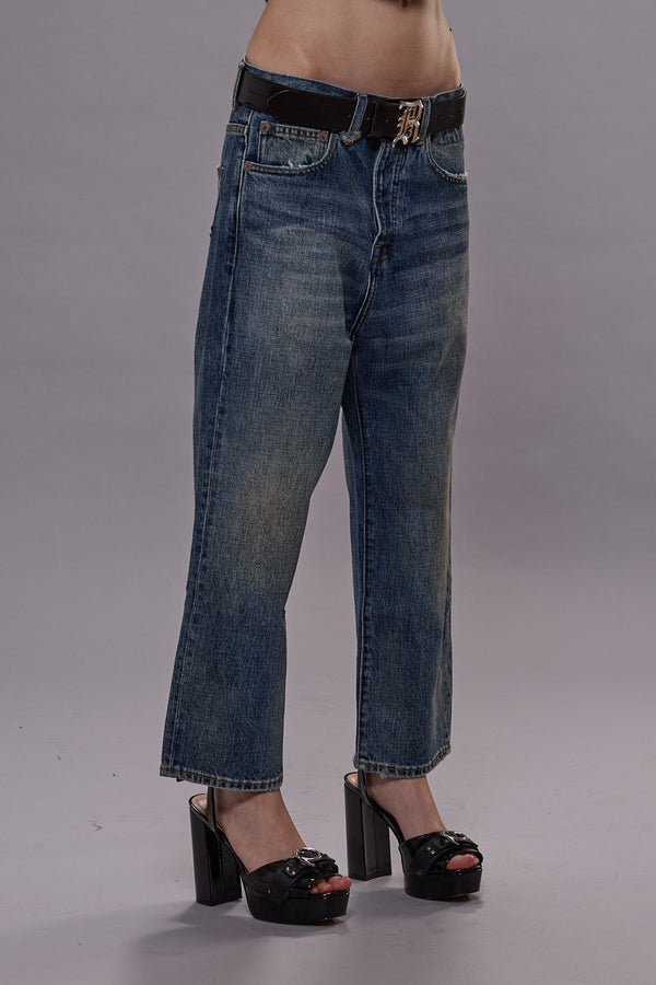 R13 TAILORED DROP Barter Indigo