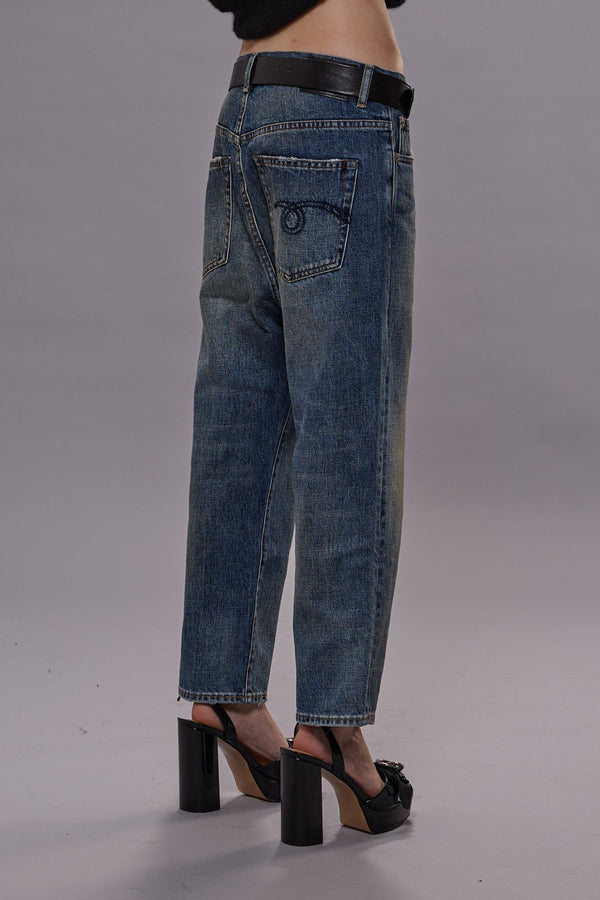 R13 TAILORED DROP Barter Indigo