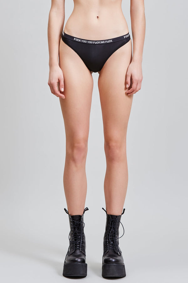 R13 THONG Black