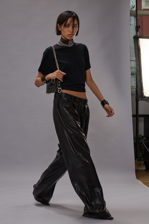 R13 TIGHT WAIST TEE Black