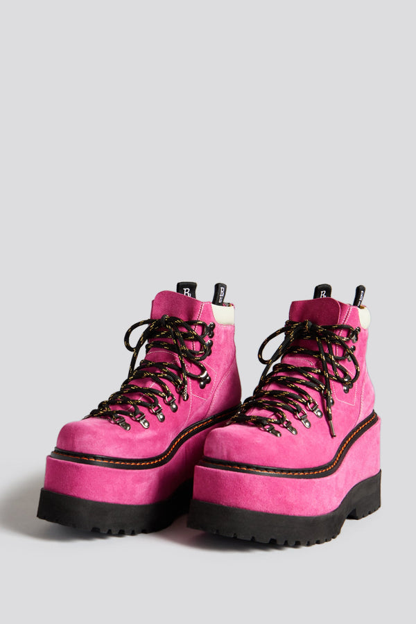 R13 TRAILBLAZER HIKING BOOT Pink Suede
