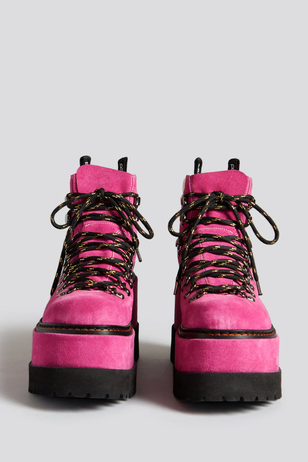 R13 TRAILBLAZER HIKING BOOT Pink Suede