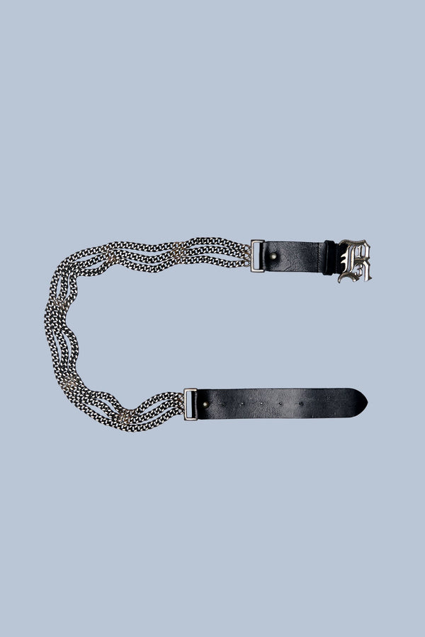 R13 TRIPLE CHAIN BELT Black