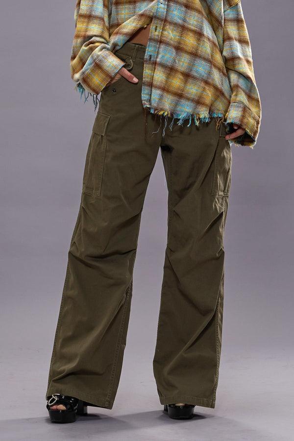 R13 WIDE LEG CARGO Olive