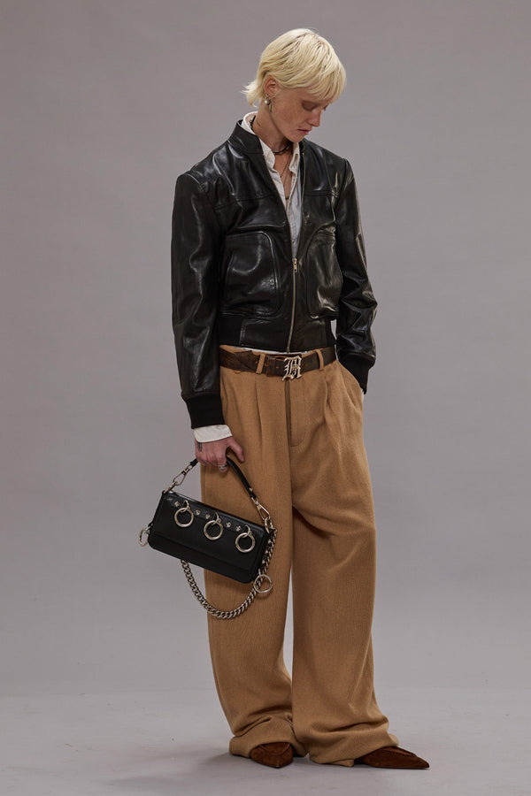 R13 WIDE LEG TROUSER Camel