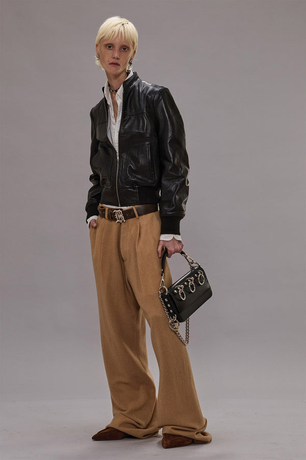 r13 WIDE LEG TROUSER camel