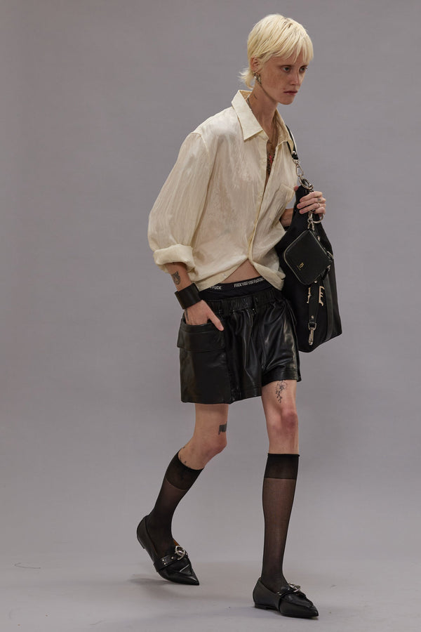 R13 WRAP AROUND SHIRT Cream
