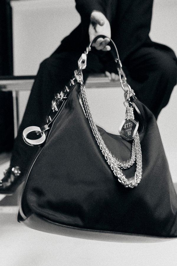 R13 R13 X VEERT HOTEL KEY TAG CHAIN Silver Grey Steel