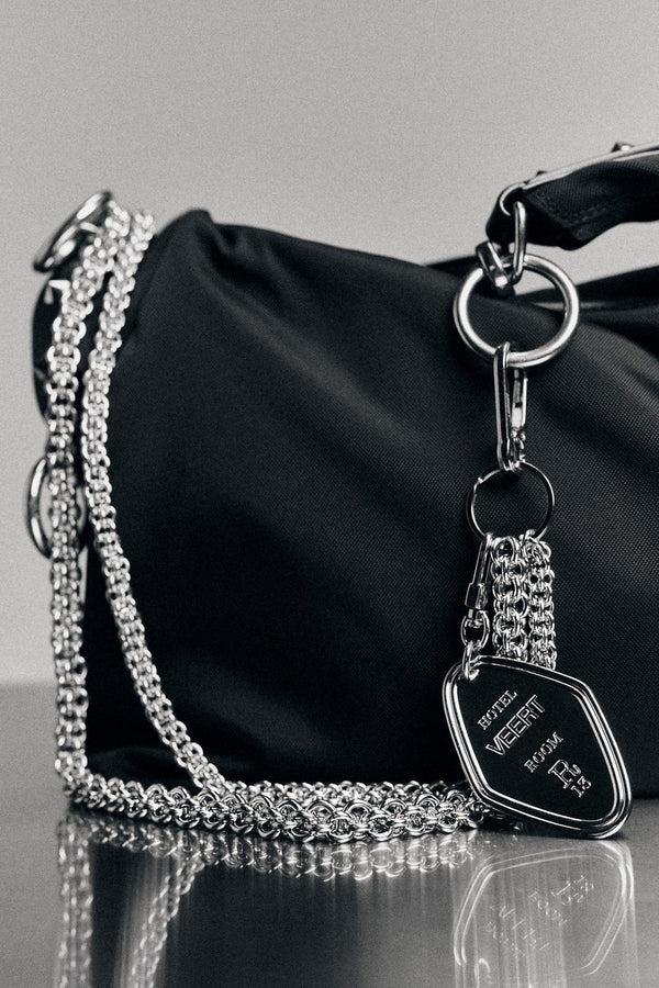 R13 R13 X VEERT HOTEL KEY TAG CHAIN Silver Grey Steel