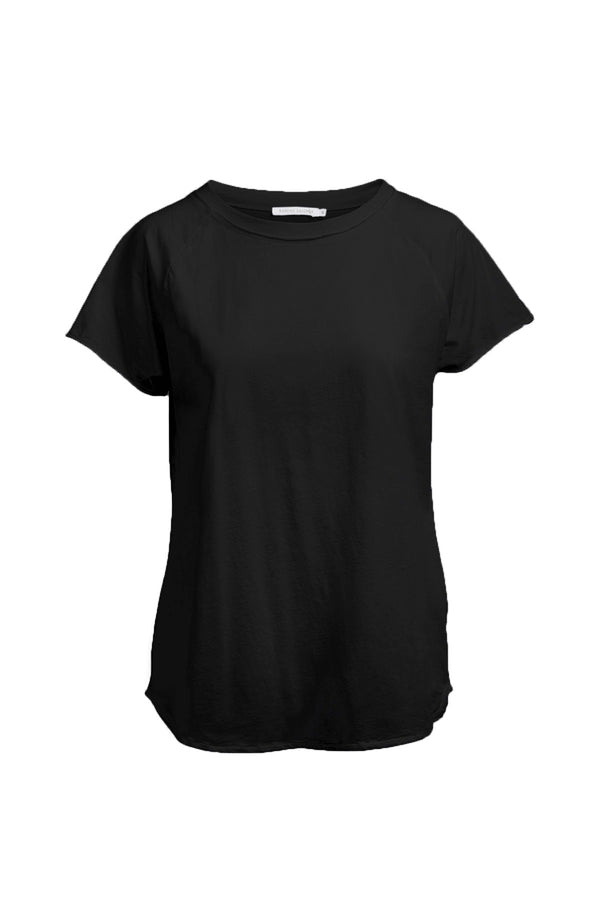 rabens saloner Adea Paper jersey raglan tee I Faded black