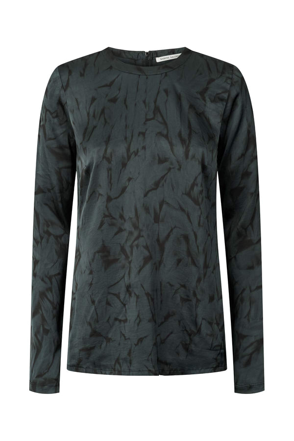 Rabens Saloner Agnia Crystal Tube Blouse I Midnight Black Combo