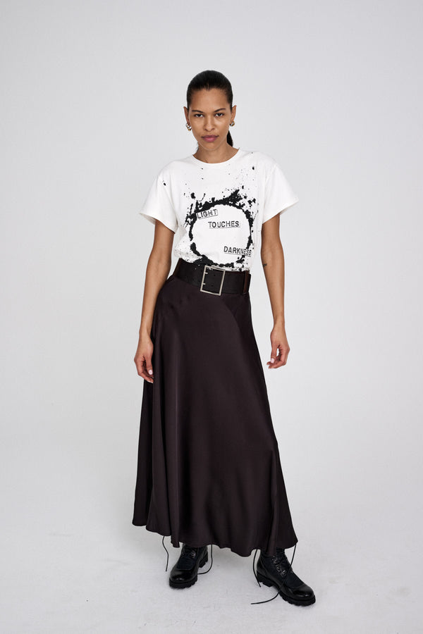 Rabens Saloner Ambla Eclipsed Print T-shirt I Chalk