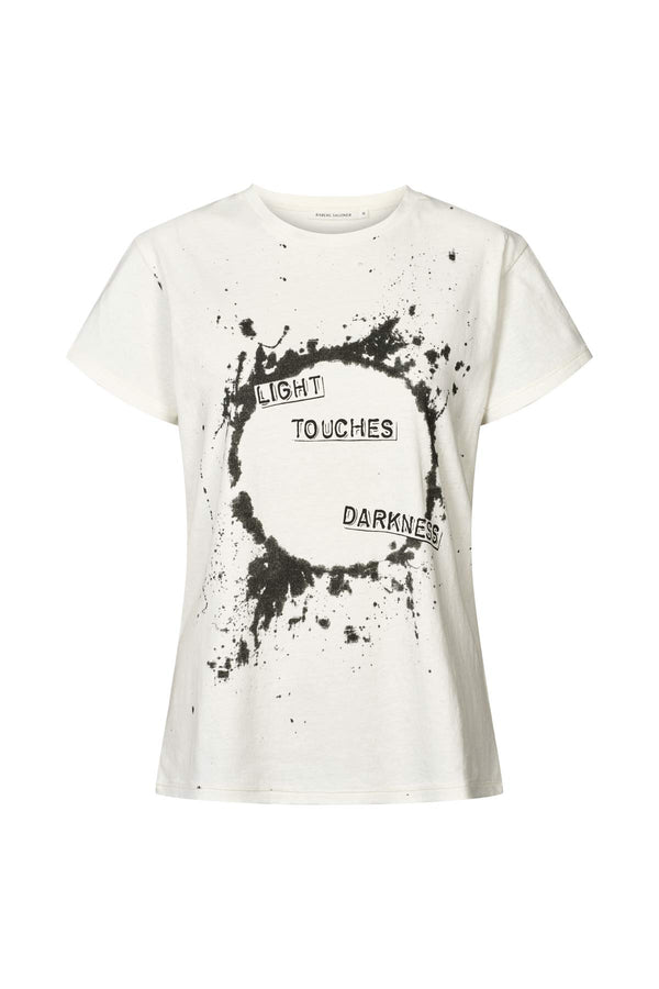 Rabens Saloner Ambla Eclipsed Print T-shirt I Chalk