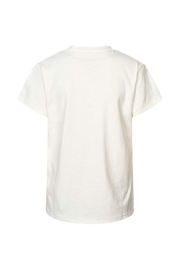 Rabens Saloner Ambla Eclipsed Print T-shirt I Chalk