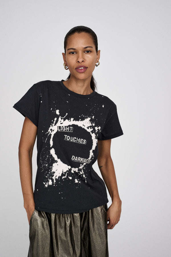 rabens saloner Ambla Eclipsed print t-shirt I Faded black