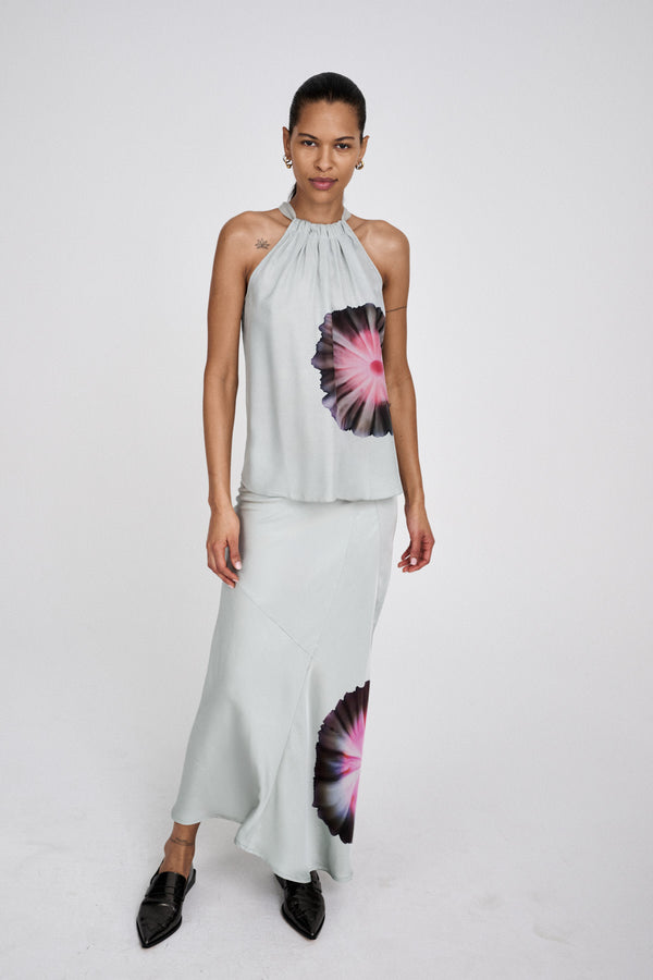 rabens saloner Anemone Bloom insert skirt I Aluminium combo