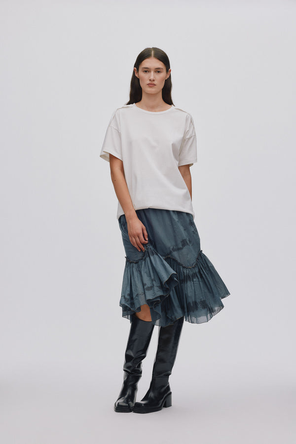 rabens saloner Arijana Cosmic midi skirt I Anthracite combo