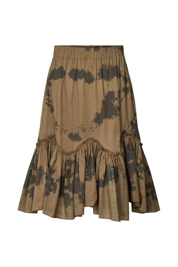 Rabens Saloner Arijana Cosmic Midi Skirt I Timber Combo
