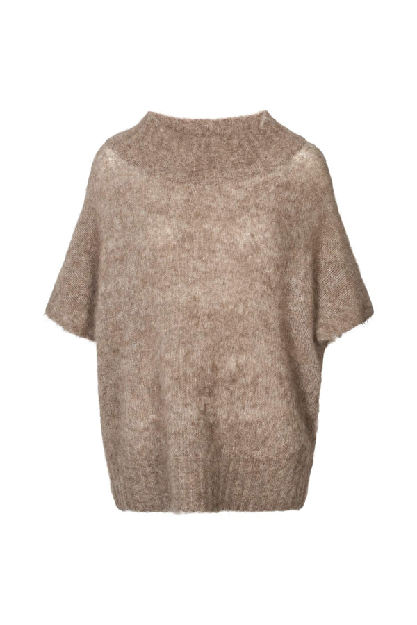 rabens saloner Asna Superlight knit tunic top I Mushroom