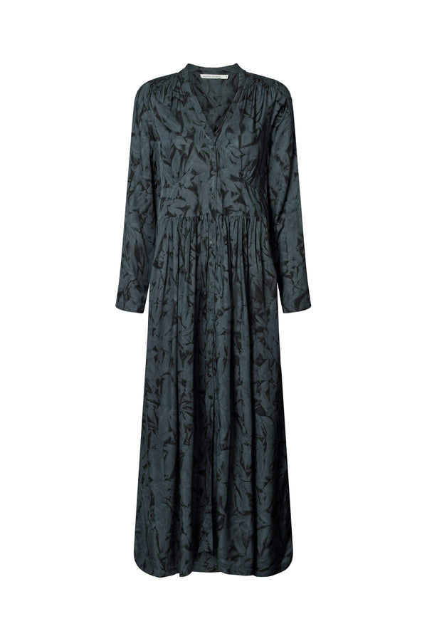rabens saloner Athena Crystal vintage dress I Midnight black combo