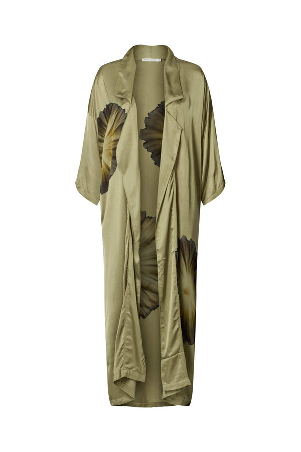 rabens saloner Aysha Bloom kimono jacket I Hazelnut combo