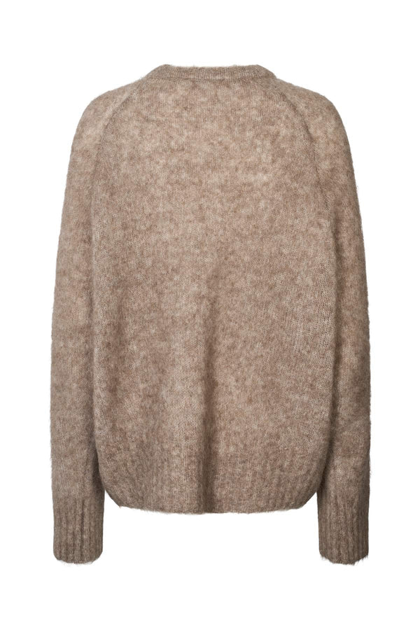 Rabens Saloner Beka Superlight Boxy Sweater I Mushroom