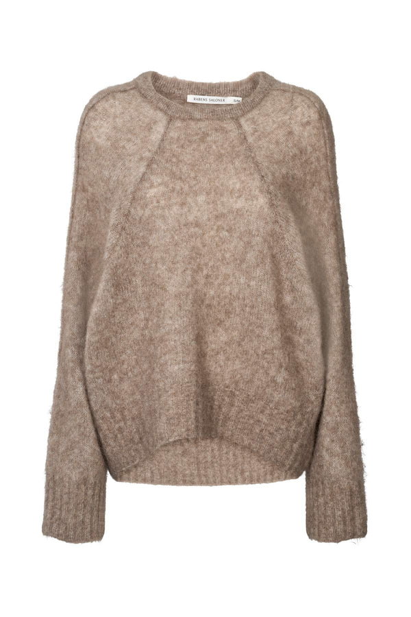 rabens saloner Beka Superlight boxy sweater I Mushroom