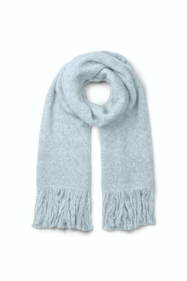 rabens saloner Birla Superlight knit scarf I Ice blue