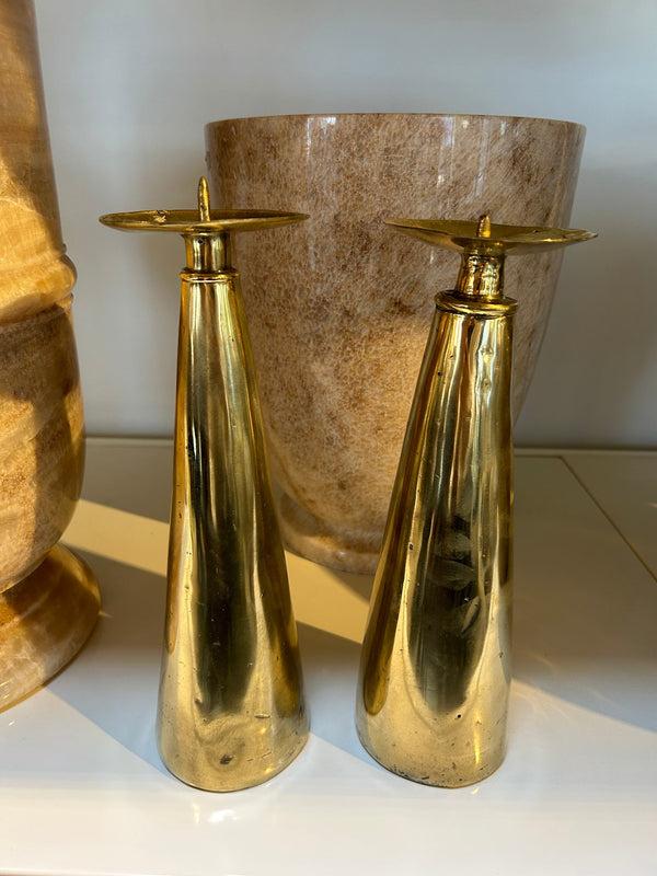 Rabens Saloner Bronce Candlestick Rabens Apartment I Golden Brass