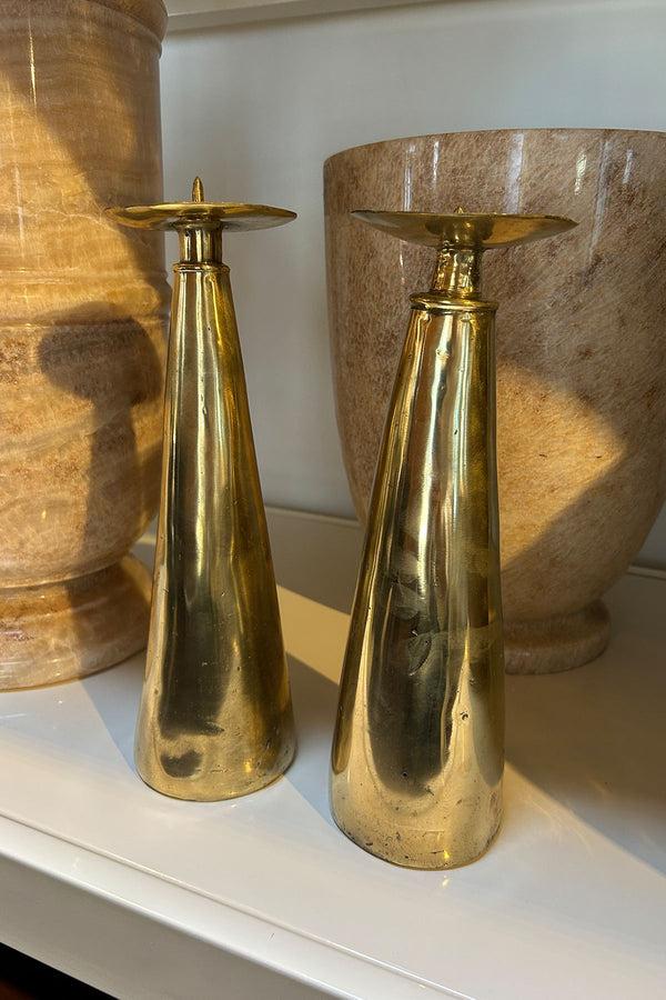 Rabens Saloner Bronce Candlestick Rabens Apartment I Golden Brass