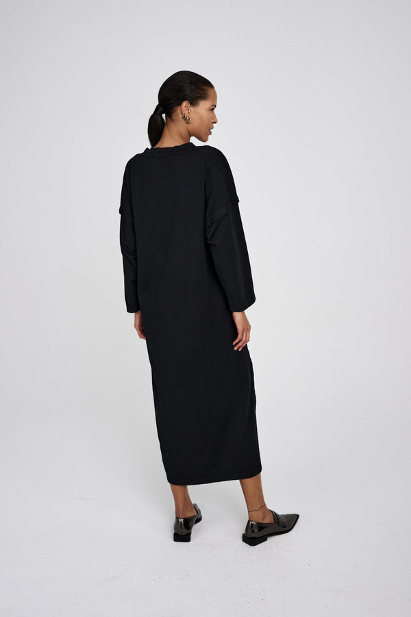 Rabens Saloner Brynja FOT Jersey Dress I Faded Black