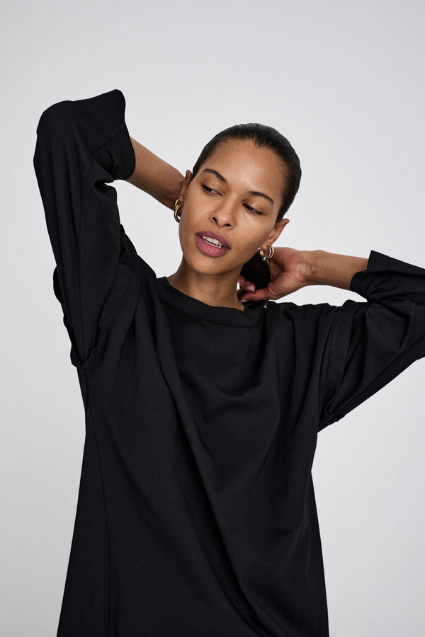 Rabens Saloner Brynja FOT Jersey Dress I Faded Black