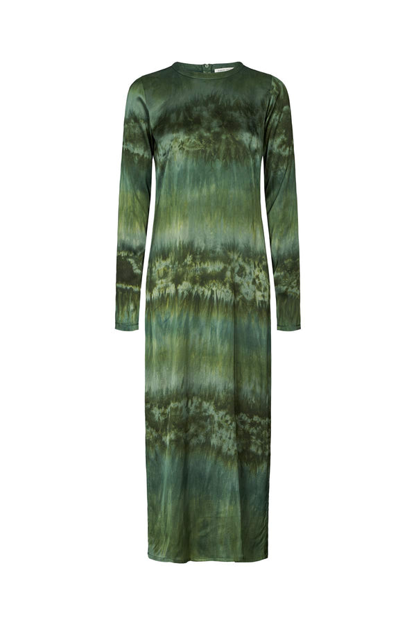 Rabens Saloner Cesilla Arizona Tube Dress I Bottle Green Combo