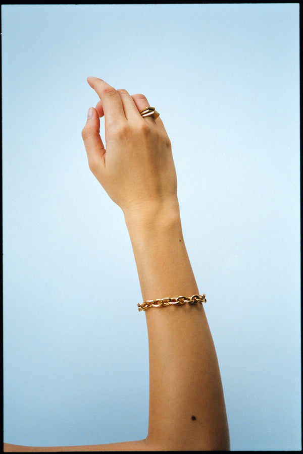 Rabens Saloner Chain Bracelet Rabens Momento I Gold