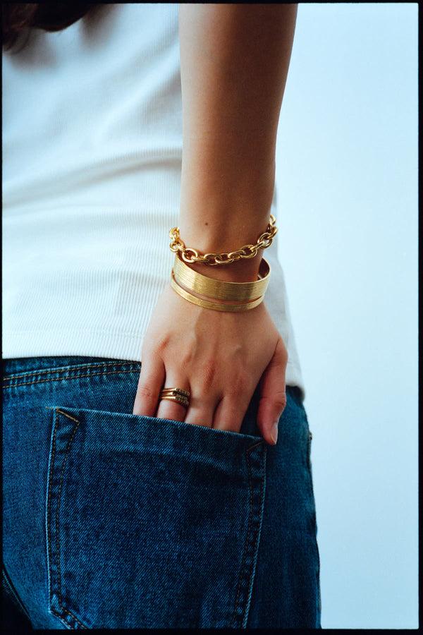 Rabens Saloner Chain Bracelet Rabens Momento I Gold