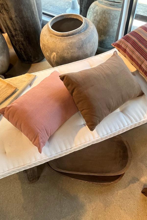 rabens saloner Cotton pillow Rabens Apartment I Old Rose