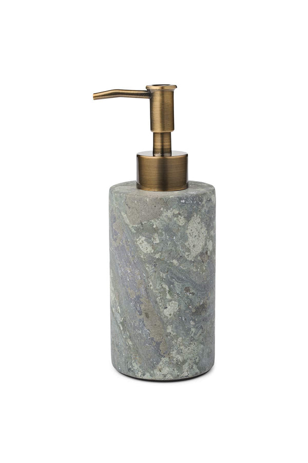 rabens saloner Cylinder Marble Soap Dispenser Rabens Apartment I Grey Combo