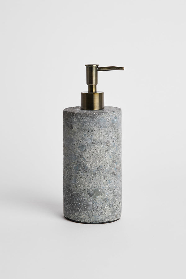 rabens saloner Cylinder Marble Soap Dispenser Rabens Apartment I Antracit Grey