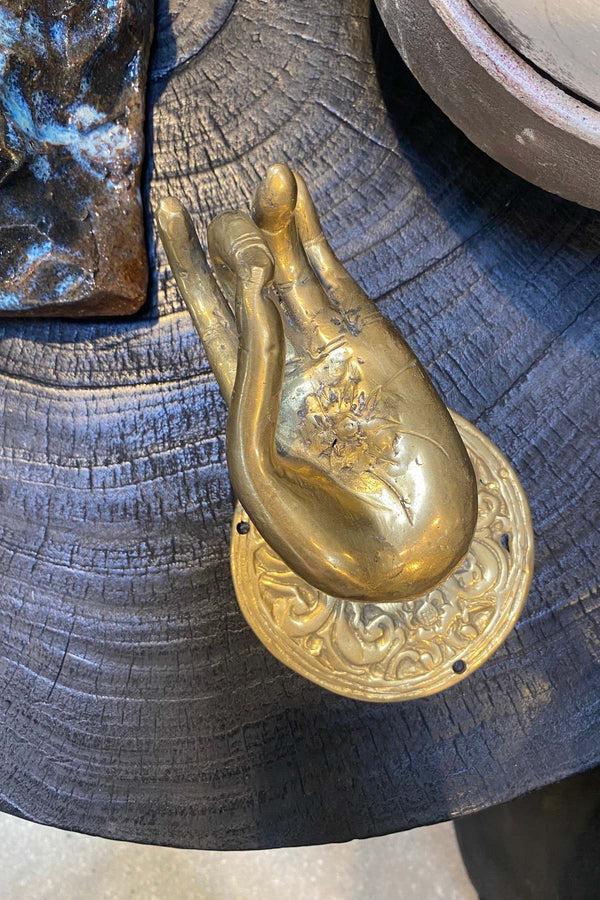 Rabens Saloner Decorative Large Brass Hand Hand I Brass
