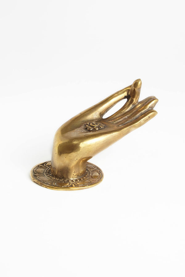 rabens saloner Decorative large brass hand Hand I Brass