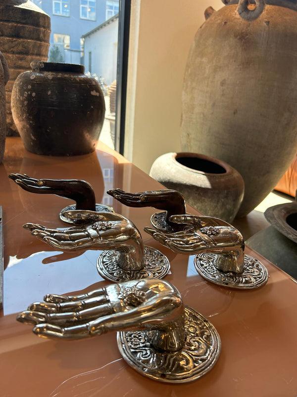 Rabens Saloner Decorative Open Hand Hand I Dark Brass