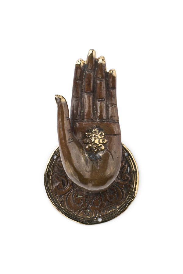 rabens saloner Decorative open hand Hand I Dark Brass