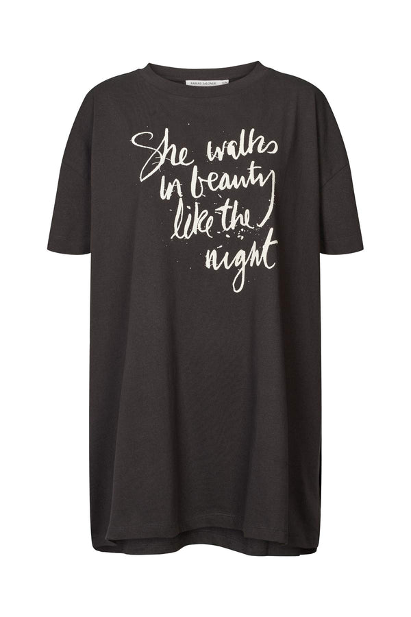rabens saloner Dee Poet oversize t-shirt I Faded black