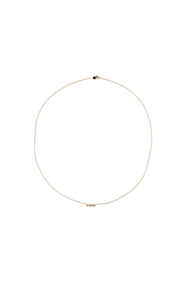 Rabens Saloner Diamond Necklace Rabens Momento I Gold W/ Champagne Diamond