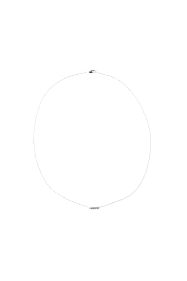 Rabens Saloner Diamond Necklace Rabens Momento I Silver W/ Champagne Diamond