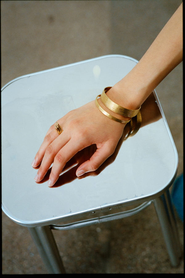 Rabens Saloner Diamond Ring Medium Rabens Momento I Gold W/ Champagne Diamond