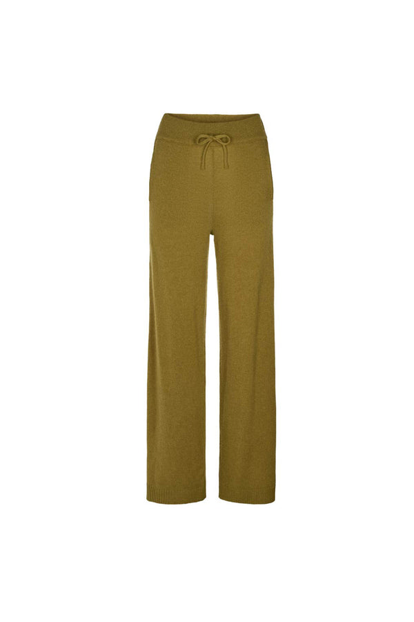 rabens saloner Dianne Pure wool lounge pants I Fern green