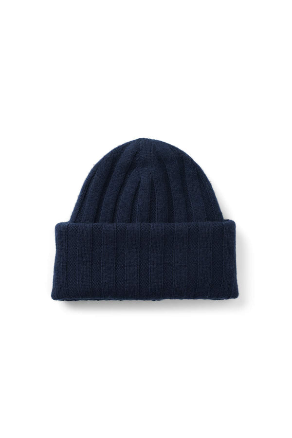 rabens saloner Dolores Pure wool oversize hat I Navy