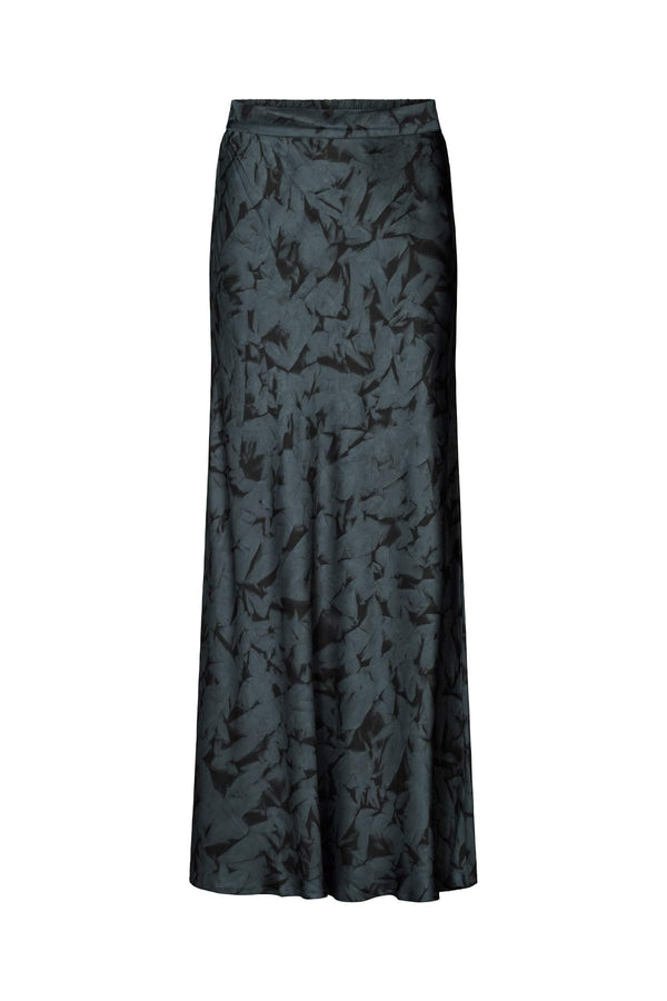 rabens saloner Ellery Crystal bias skirt I Midnight black combo