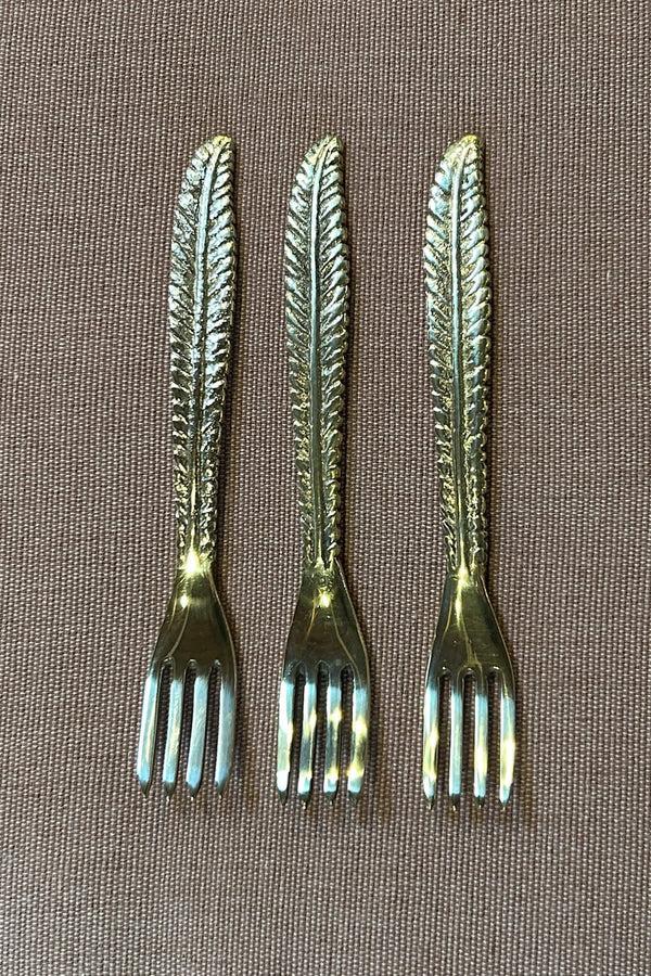 Rabens Saloner Feathery Fork Rabens Apartment I Antique Gold